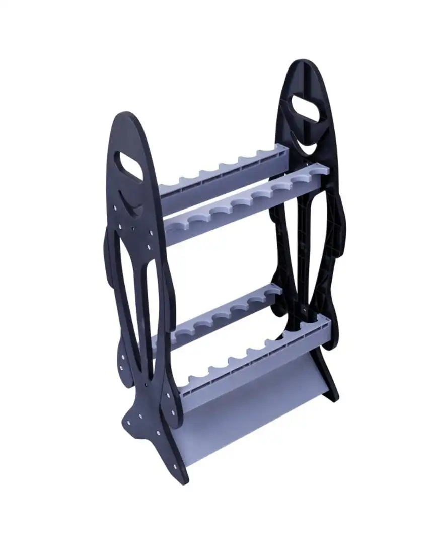 Jarvis Walker 16 Hole Plastic Fishing Rod Stand - Double Sided Rod Holder