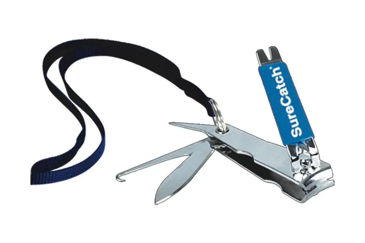 Surecatch 6 in 1 Stainless Steel Fishing Line Clipper with Lanyard