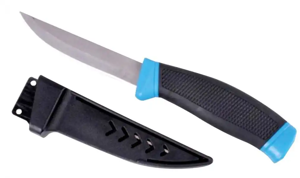 Jarvis Walker 4 Inch Bait Knife With Sheath - Fishing Knife