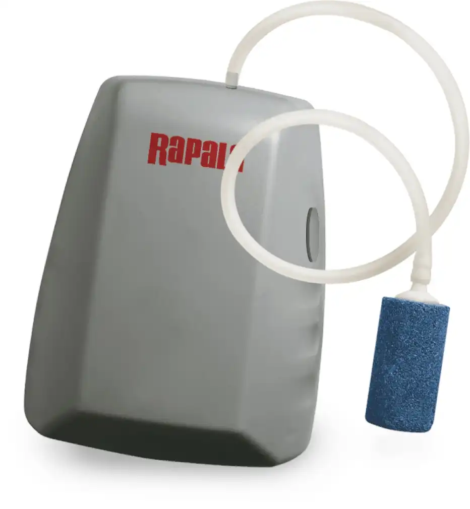 Rapala Portable Aerator Pump - Battery Operated with Air Hose and Air Stone