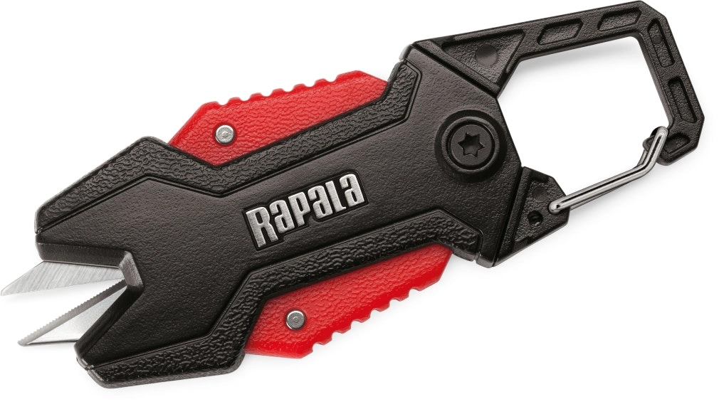 9cm Rapala RCD Retractable Fishing Line Scissors with Built-In Carabiner