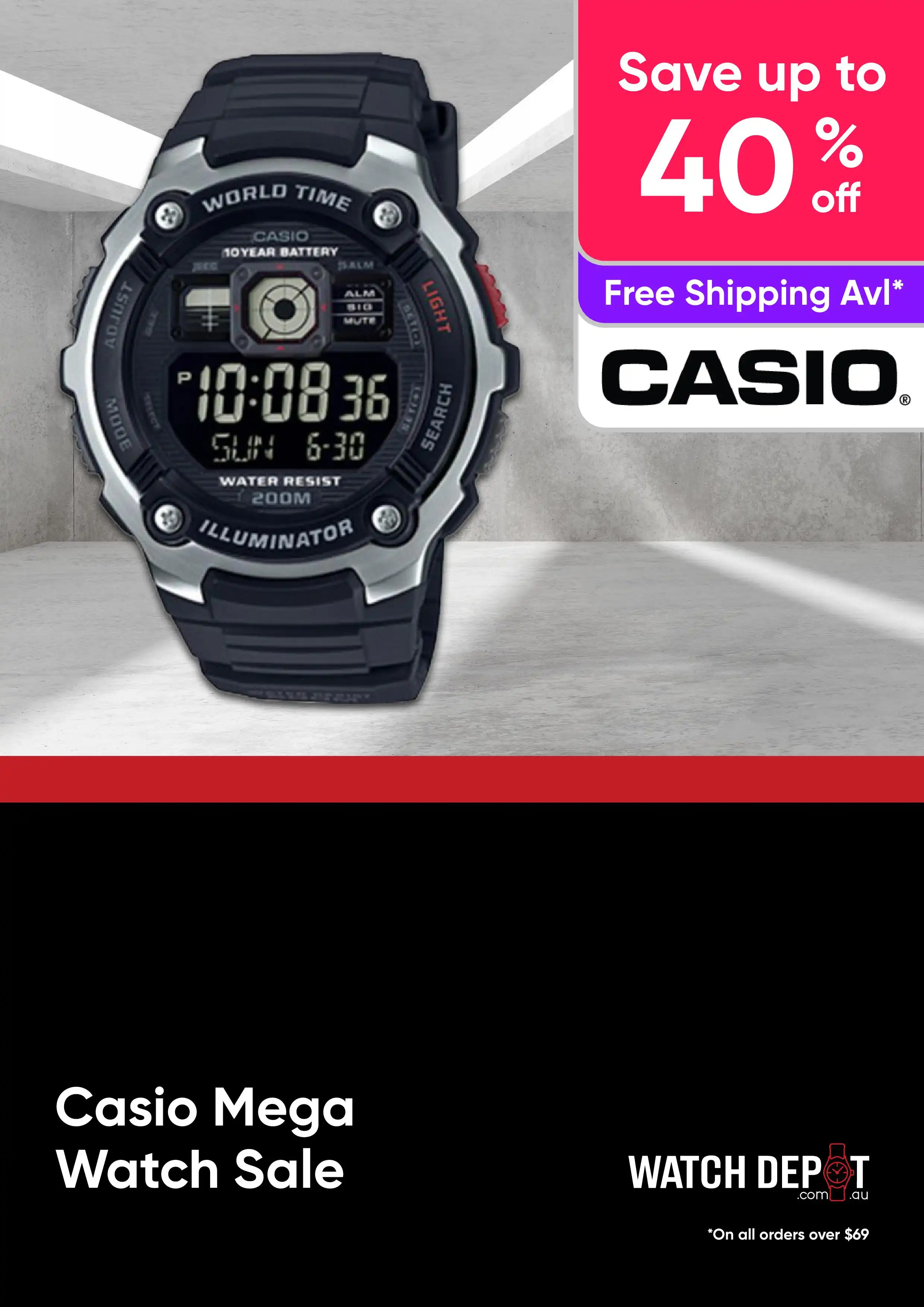 Casio Watch Mega Sale - Up to 40% off