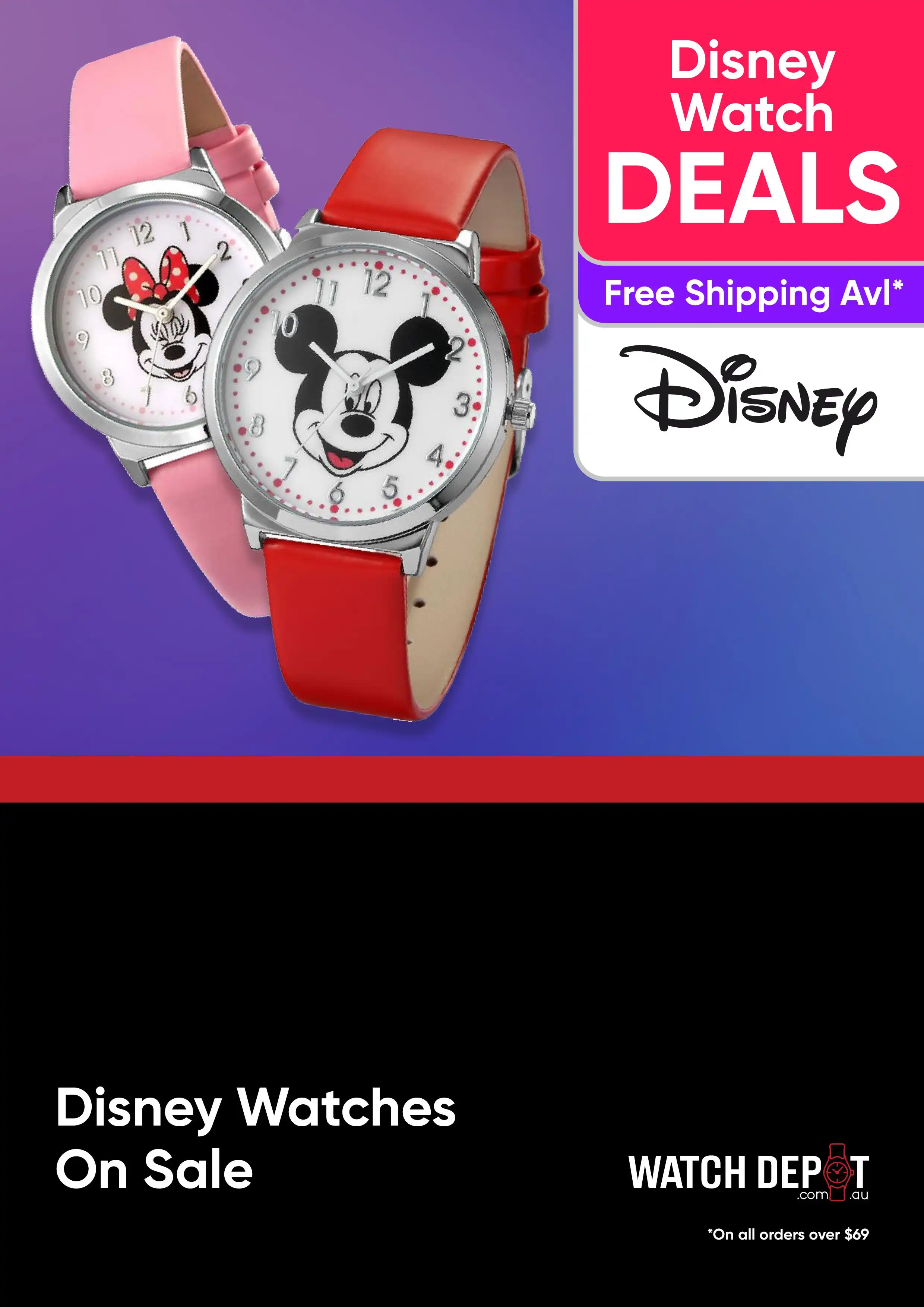 Disney Watch Sale - Mickey, Minnie and More