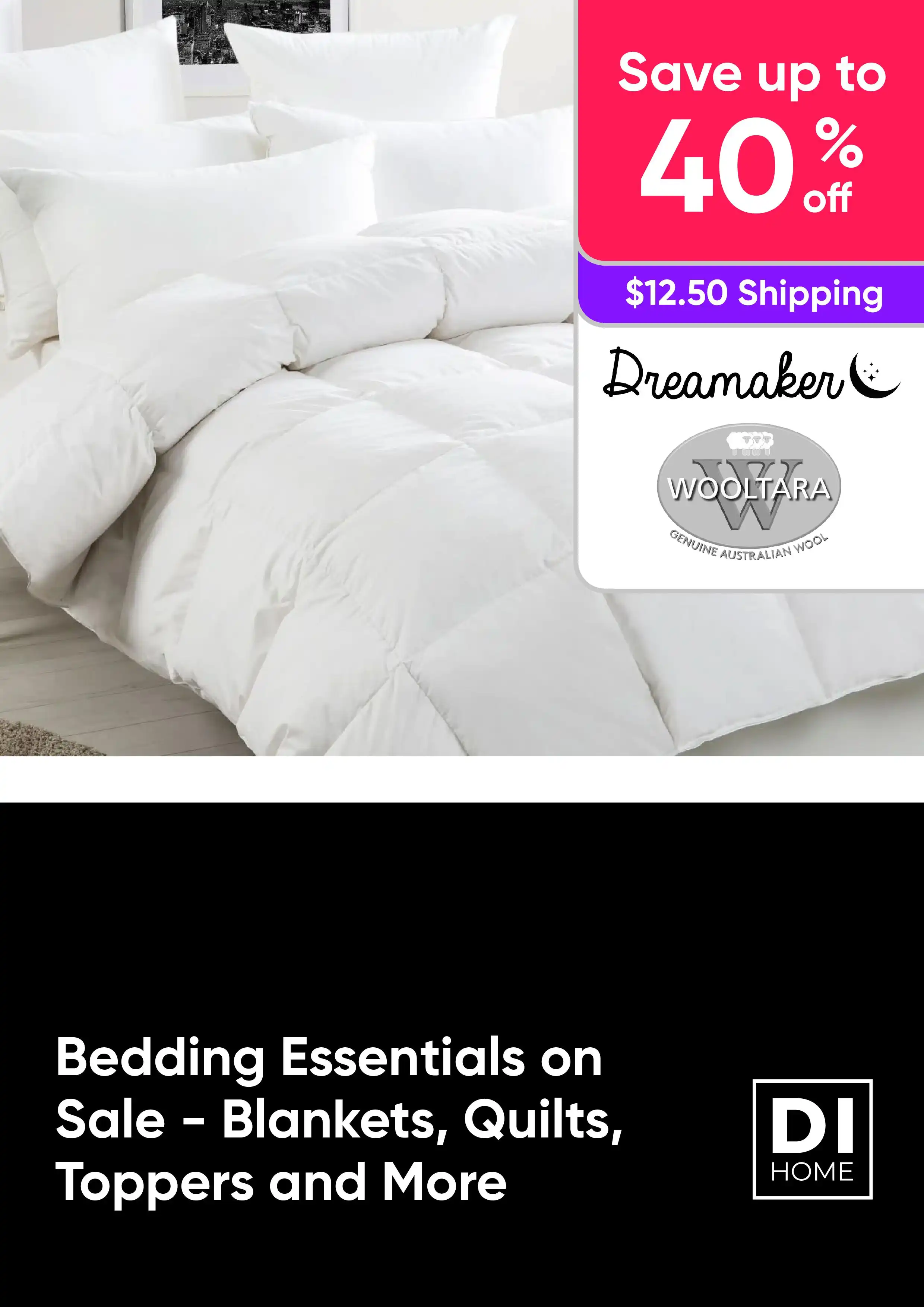 Bedding Essentials on Sale - Blankets, Quilts, Toppers and More - Save up to 40% off