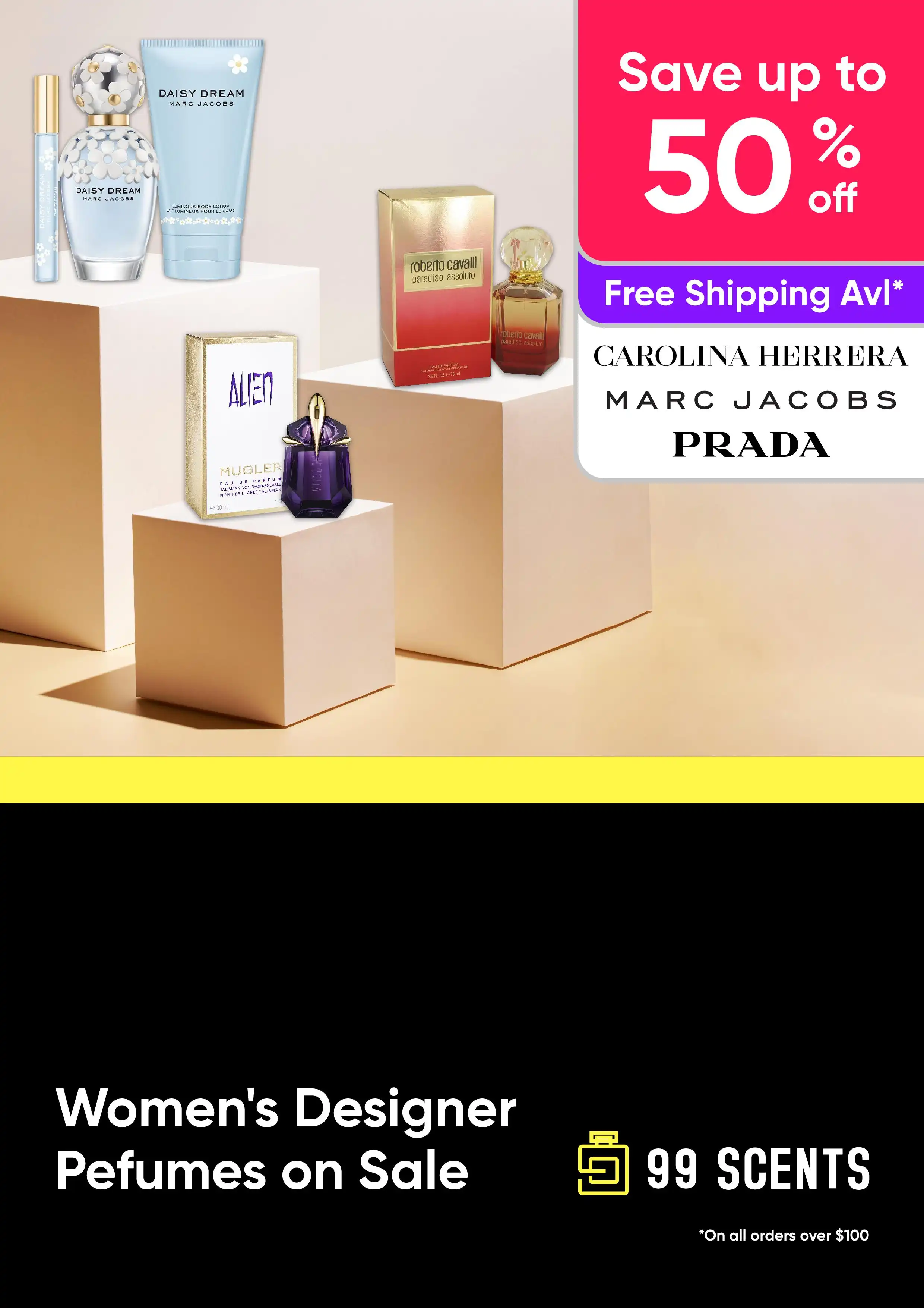 Women's Designer Perfumes on Sale up to 50% Off RRPs