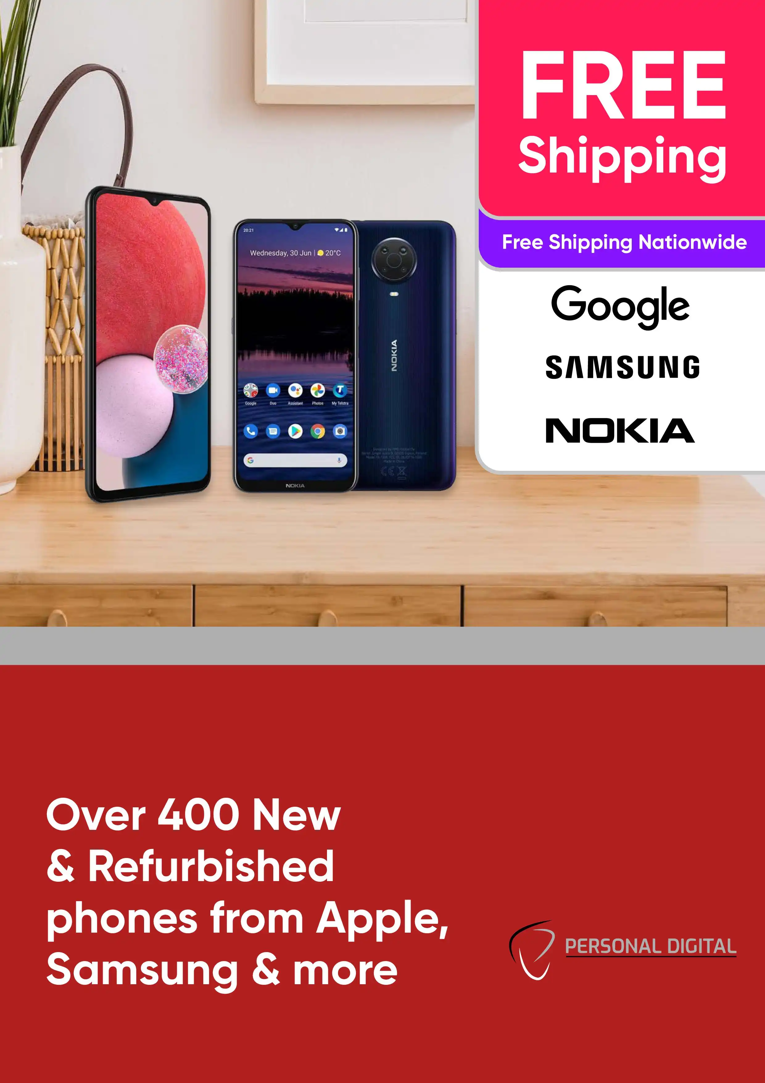 Over 400 New & Refurbished phones from Apple, Samsung & more