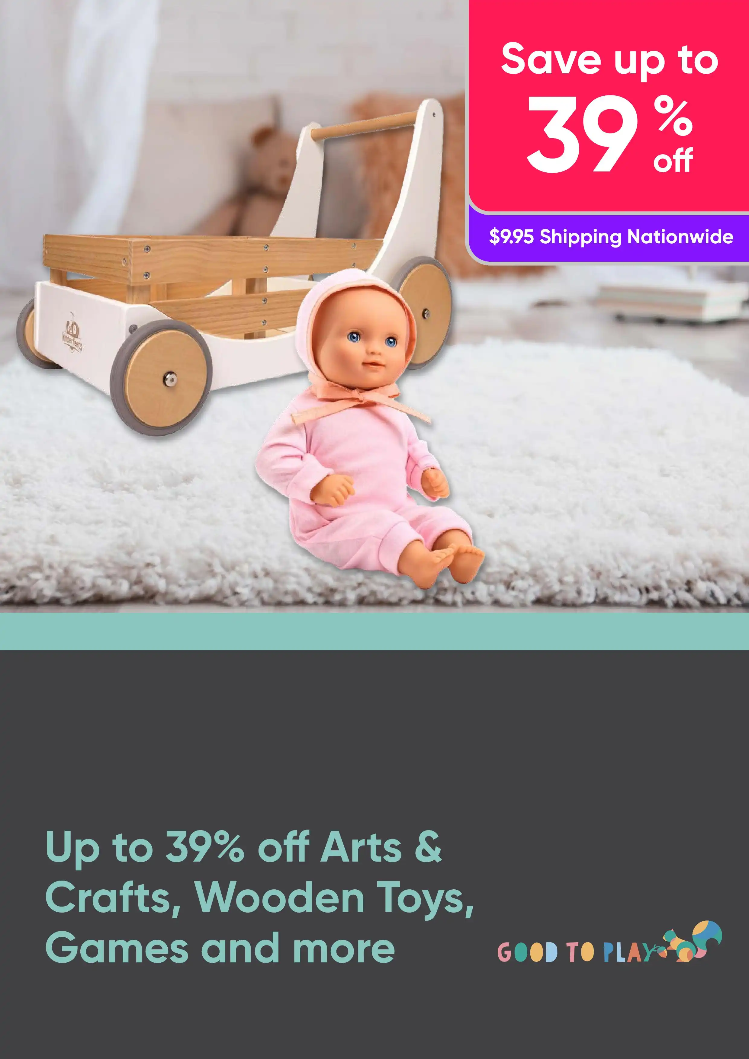 Up to 39% off Arts & Crafts, Wooden Toys, Games and more