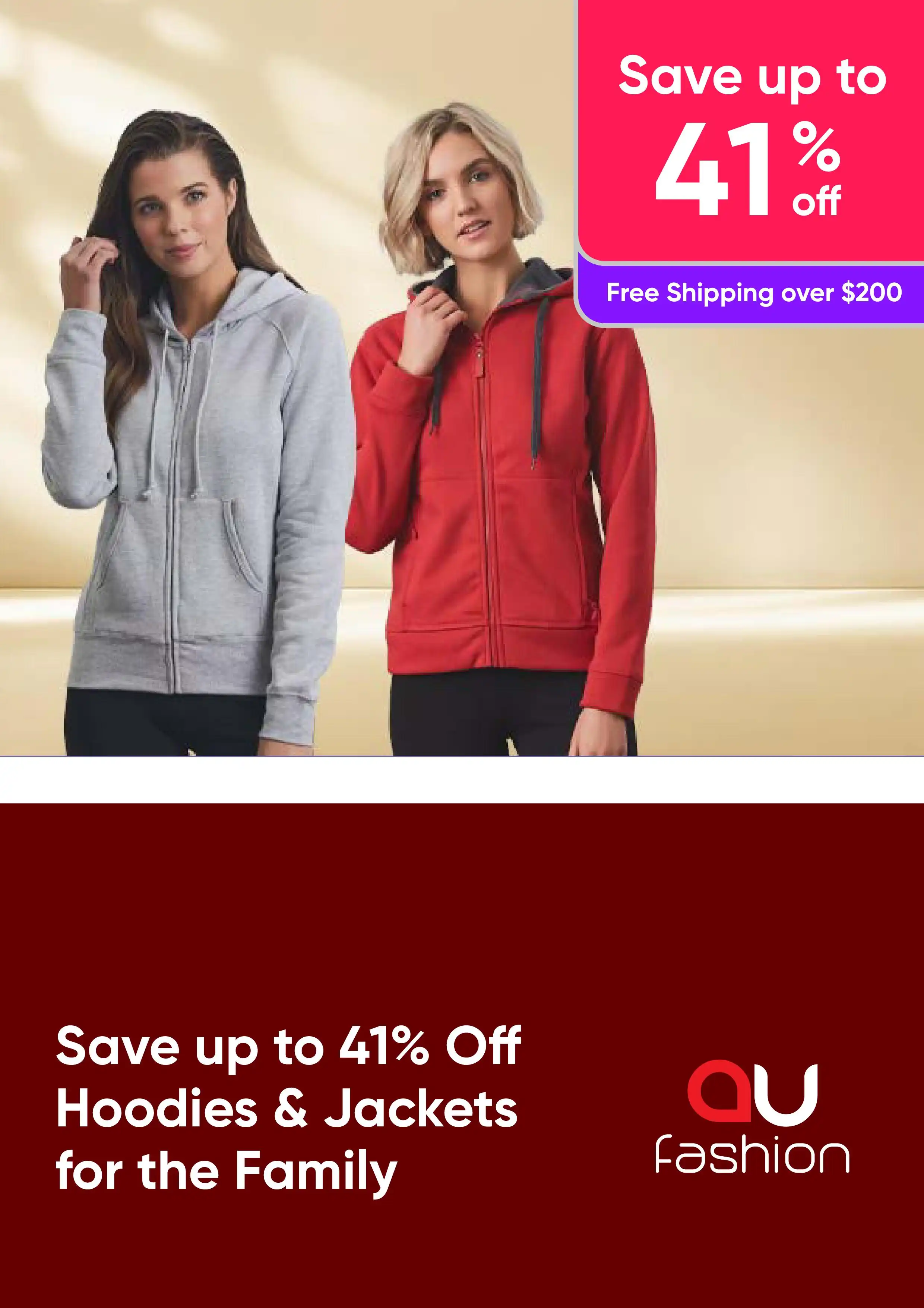 Save up to 41% off Hoodies & Jackets for the Family
