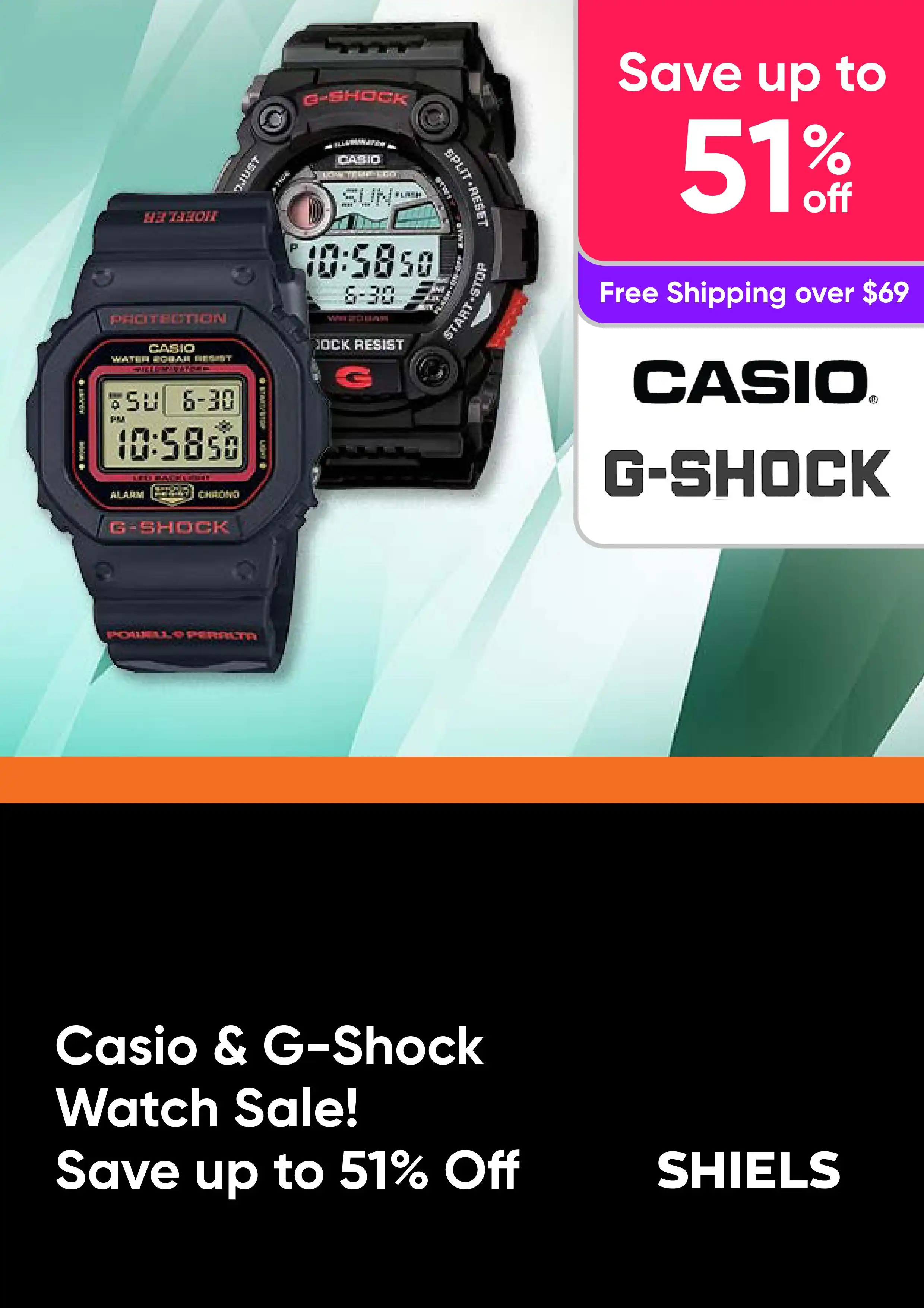 Casio & G-Shock Watch Sale! Save up to 51% Off