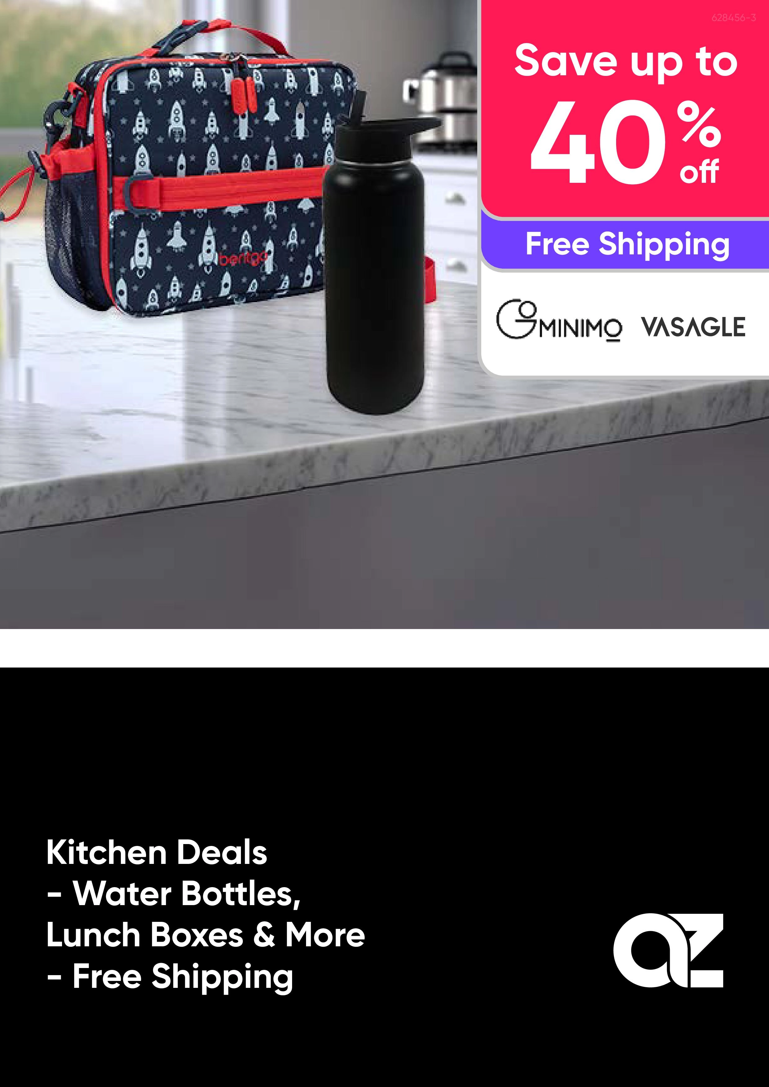 Kitchen Deals - Water Bottles, Lunch Boxes & More - Free Shipping