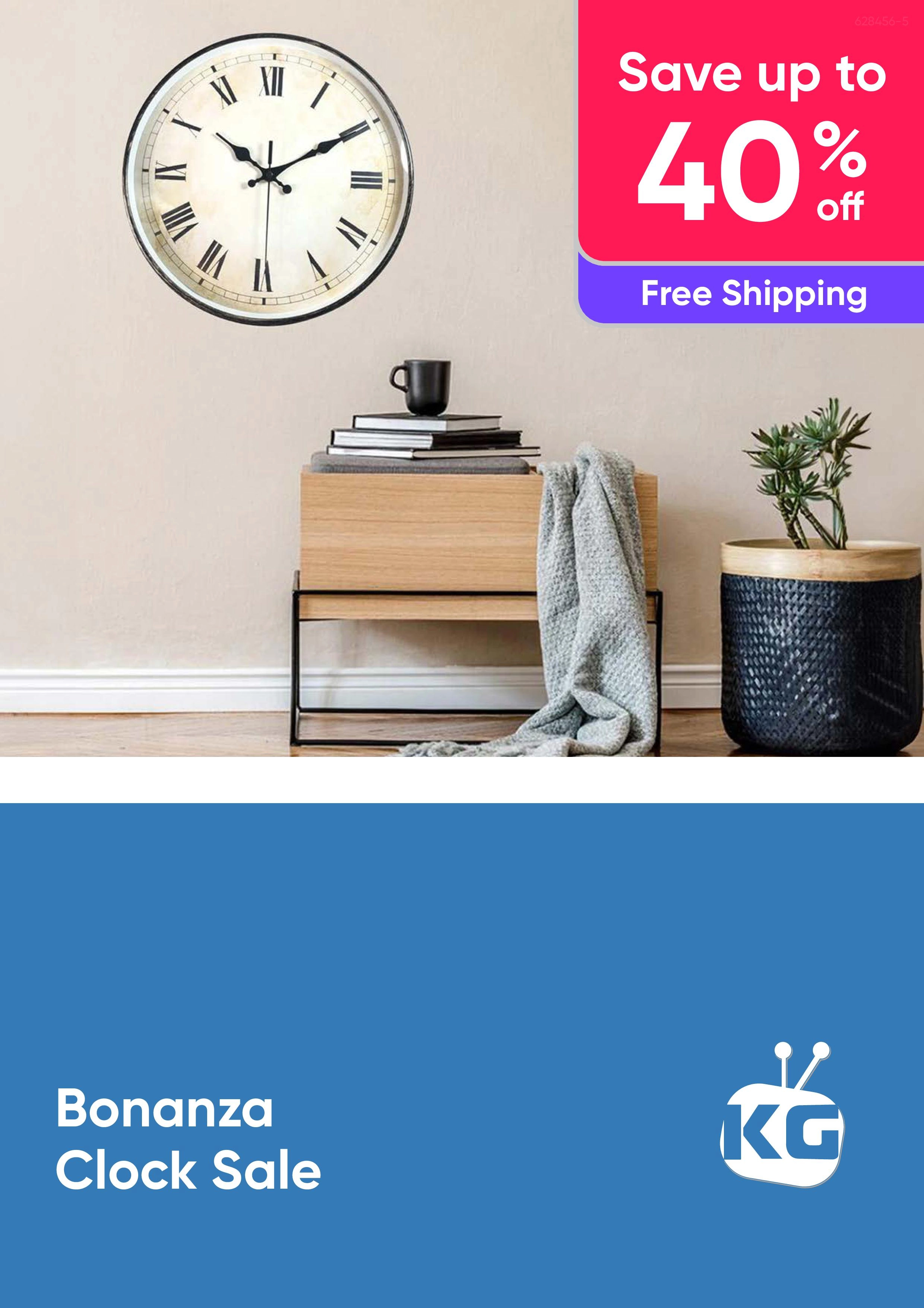 Keep an eye on the time - Clocks Bonanza Sale