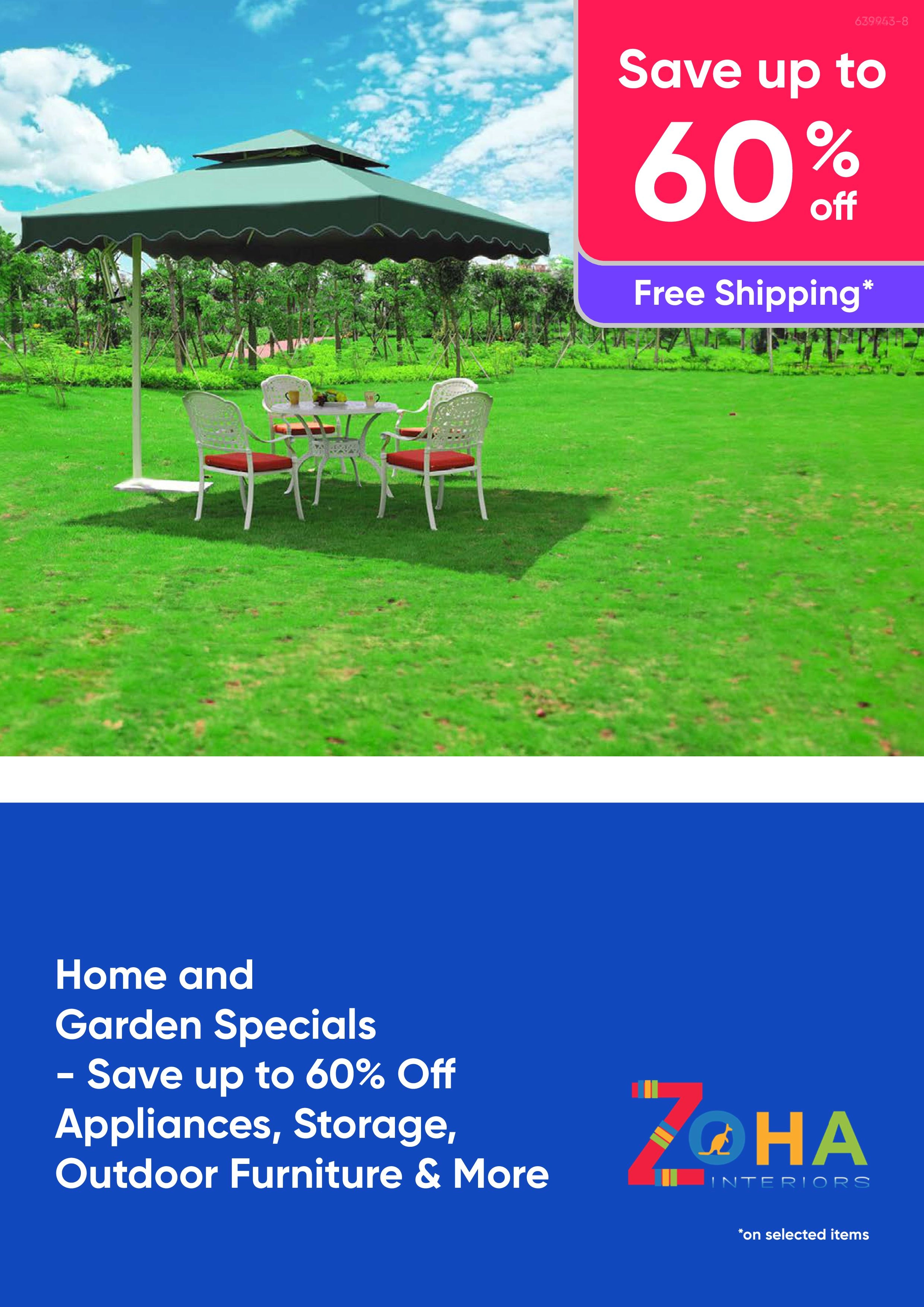 Home and Garden Specials - Save up to 60% Off Appliances, Storage, Outdoor